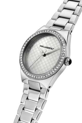 Reloj de cuarzo de acero - Plateado