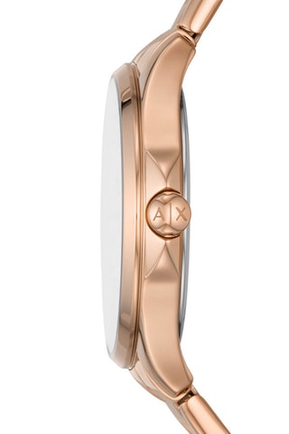 Reloj de cuarzo de acero - Rosa dorado
