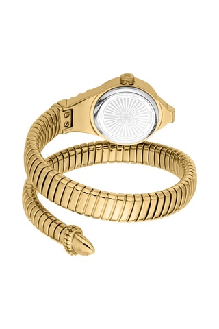 Reloj de cuarzo de acero y nácar Regina - Dorado y blanco