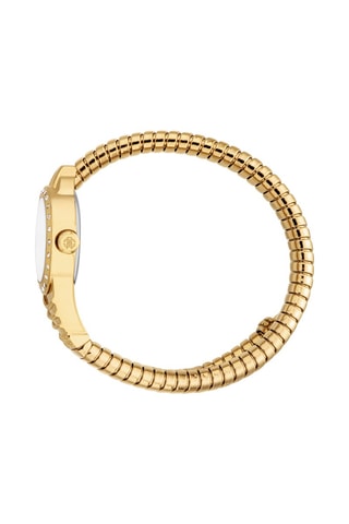 Reloj de cuarzo de acero y nácar Regina - Dorado y blanco