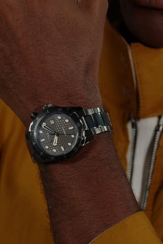 Reloj automático de acero - Plateado