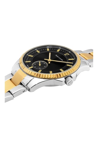 Reloj de cuarzo de acero - Plateado y dorado