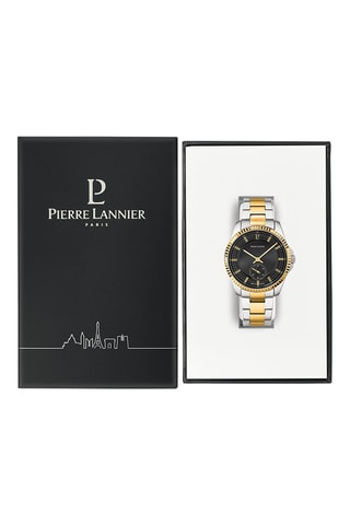 Reloj de cuarzo de acero - Plateado y dorado