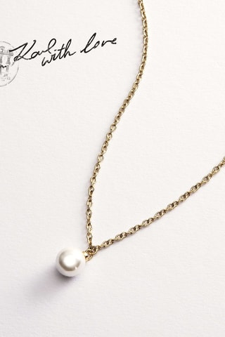 Collar - Dorado y blanco