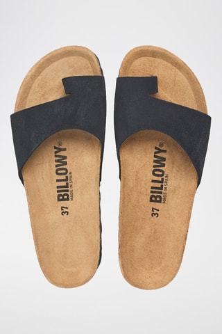 Sandali in pelle scamosciata - Nero