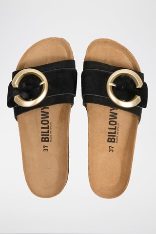 Mules em couro Preto