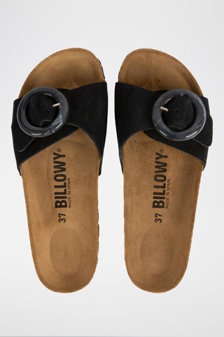 Mules em nobuck Preto