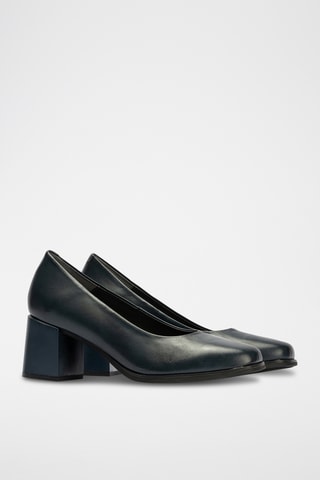 Sapatos de salto em couro - Bege