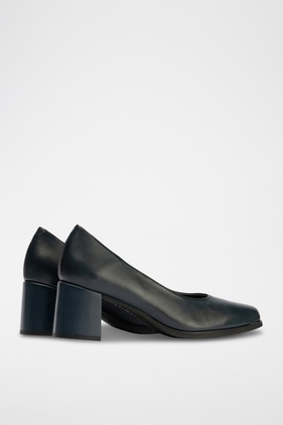 Sapatos de salto em couro - Bege