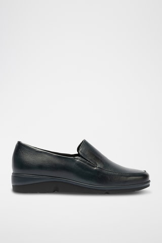 Mocassins em couro - Bege
