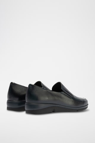 Mocassins em couro - Bege