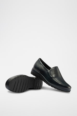 Mocassins em couro - Bege