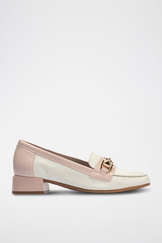Mocassins em couro envernizado - Branco - Branco