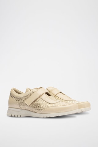 Derbies em couro nappa - Cru - Branco
