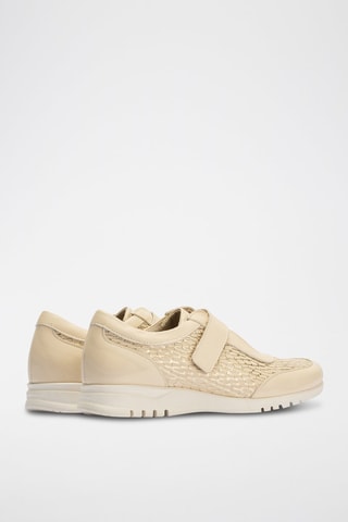 Derbies em couro nappa - Cru - Branco