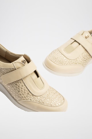 Derbies em couro nappa - Cru - Branco