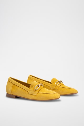 Mocassins de nobuck - Vermelho - Amarelo