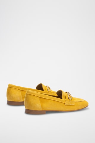 Mocassins de nobuck - Vermelho - Amarelo