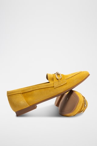 Mocassins de nobuck - Vermelho - Amarelo