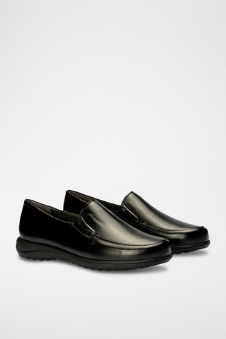 Mocassins em couro - Preto
