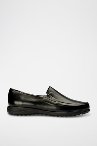 Mocassins em couro - Preto