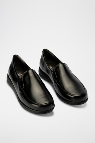 Mocassins em couro - Preto