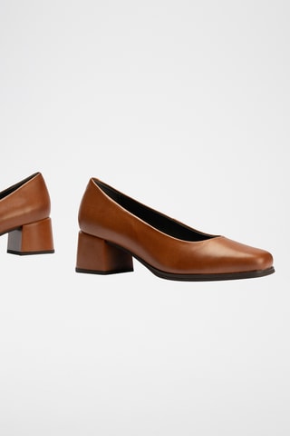 Sapatos de salto em couro - Bege