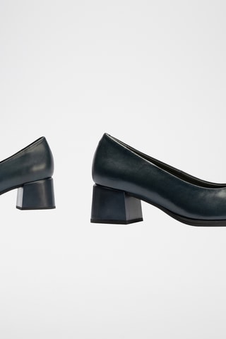 Sapatos de salto em couro - Bege