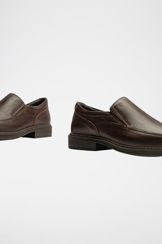 Mocassins em couro - Castanho-escuro