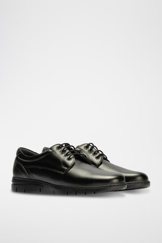 Derbies em couro - Preto
