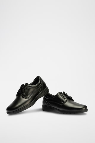 Derbies em couro - Preto