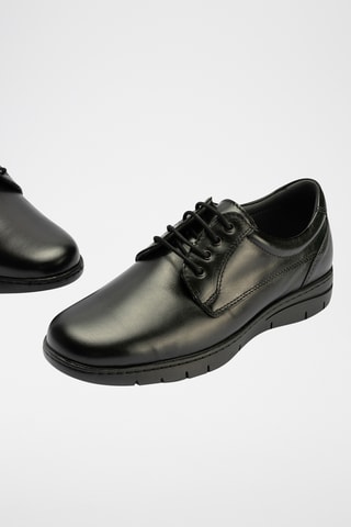 Derbies em couro - Preto