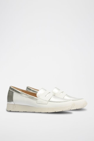 Mocassins em couro nappa - Branco - Branco