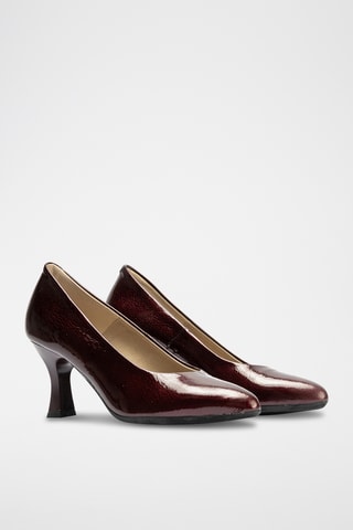 Sapatos de salto em couro envernizado - Preto
