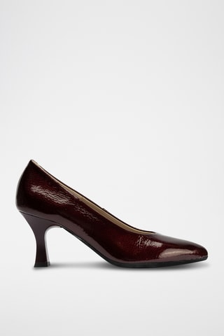 Sapatos de salto em couro envernizado - Preto