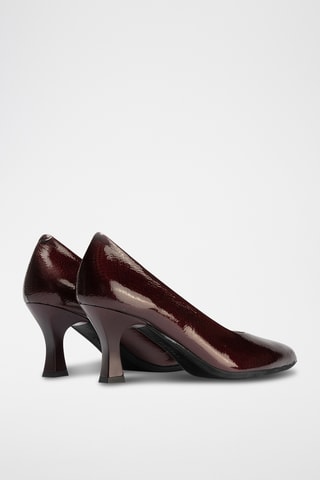 Sapatos de salto em couro envernizado - Preto