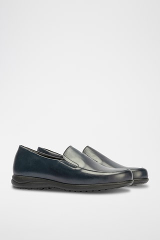 Mocassins em couro - Bege