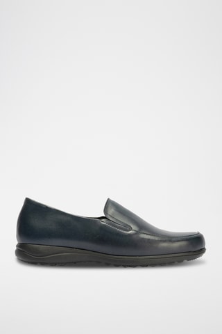 Mocassins em couro - Bege