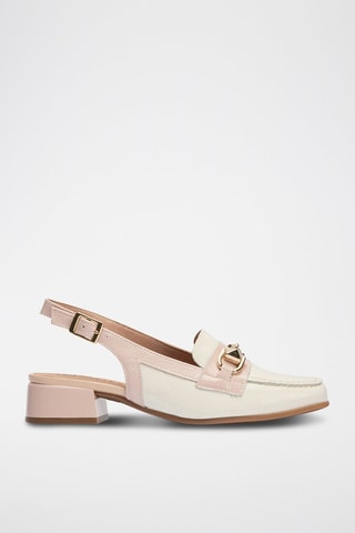 Sapatos de salto em couro envernizado - Branco - Branco