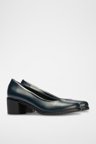 Sapatos de salto em couro - Bege