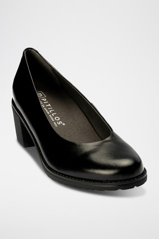 Sapatos de salto em couro - Preto