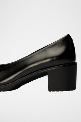Sapatos de salto em couro - Preto