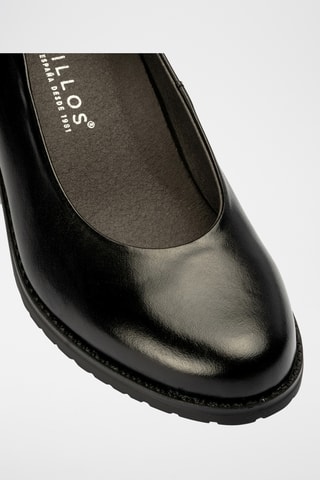 Sapatos de salto em couro - Preto