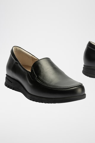 Mocassins em couro - Preto