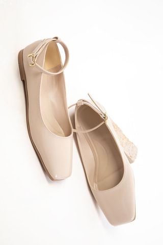 Ballerine in vernice - Beige