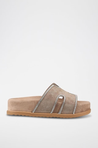 Ciabatte platform - Taupe
