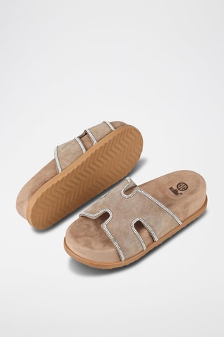 Ciabatte platform - Taupe