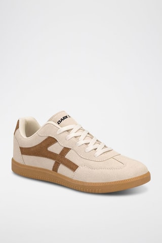 Sneakers platform - Beige chiaro e marrone