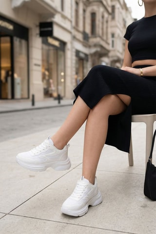 Sneakers platform - Bianco