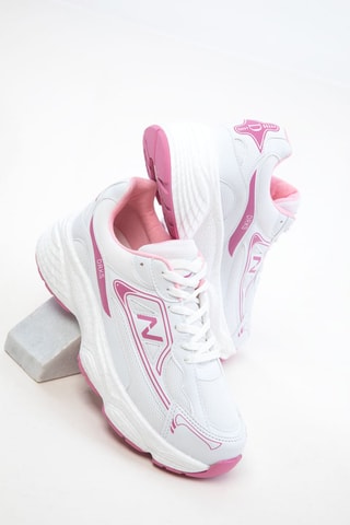 Sneakers - Bianco e fucsia